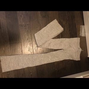 Knitted flared pants